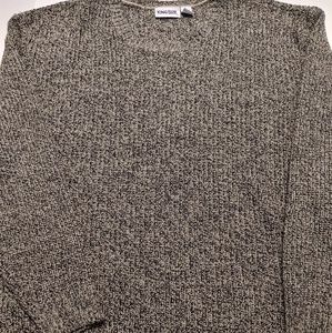 5XL Big black and oatmeal Heather sweater